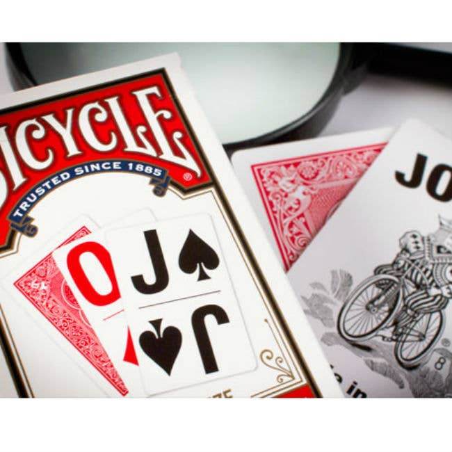 Bicycle Large Print Cards (Red) - Cardshouse