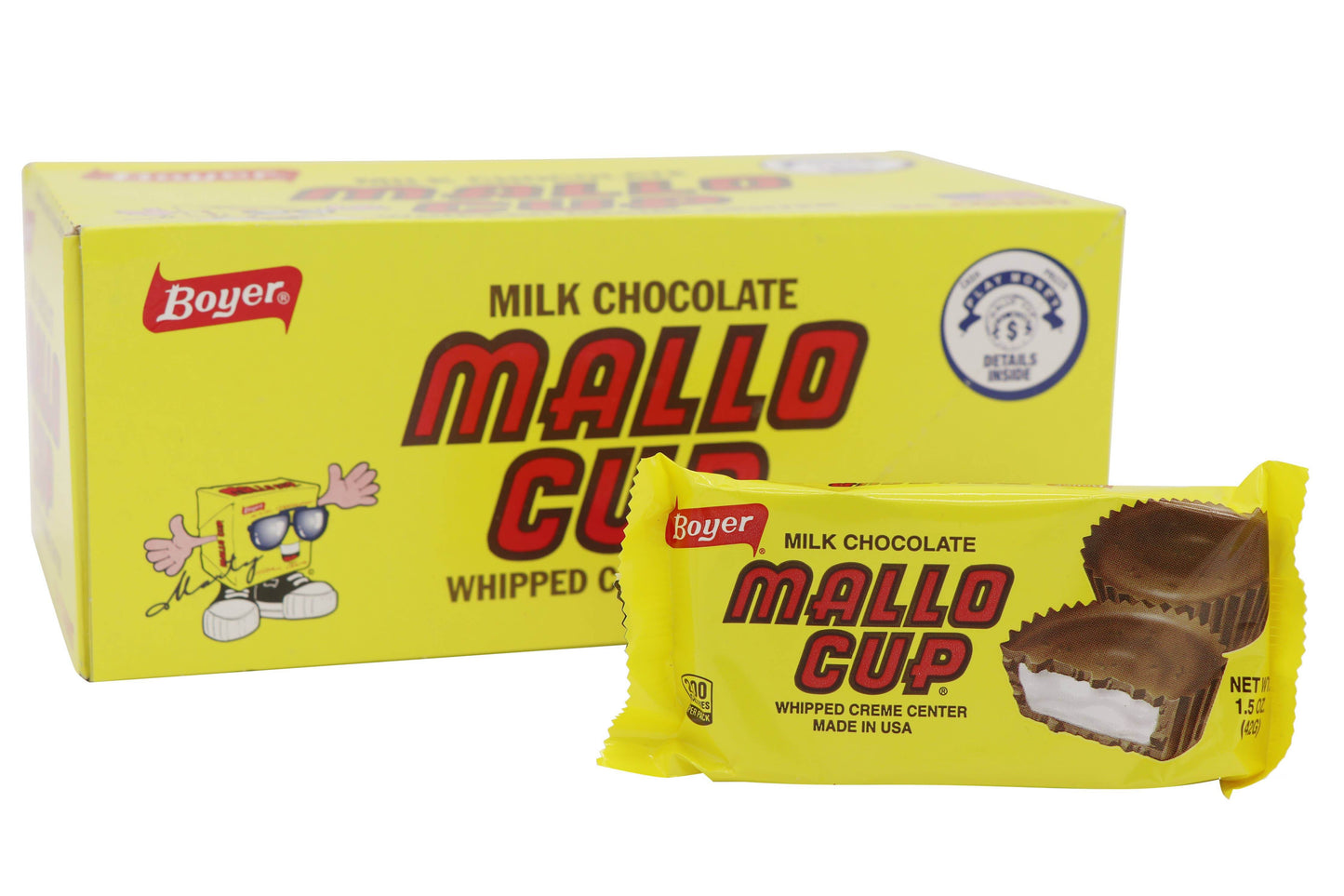Boyer Mallo Cups, 1.5oz - Grandpa Joe's Candy Shop