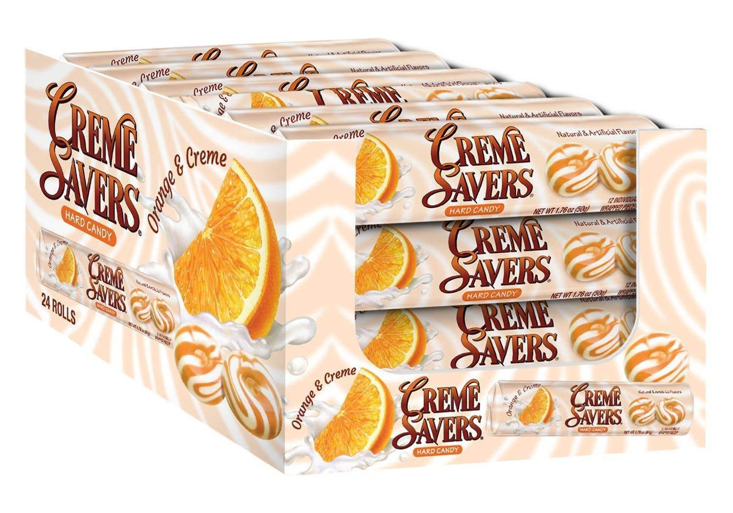 Creme Saver Orange & Cream Candy 1.76oz - Grandpa Joe's Candy Shop