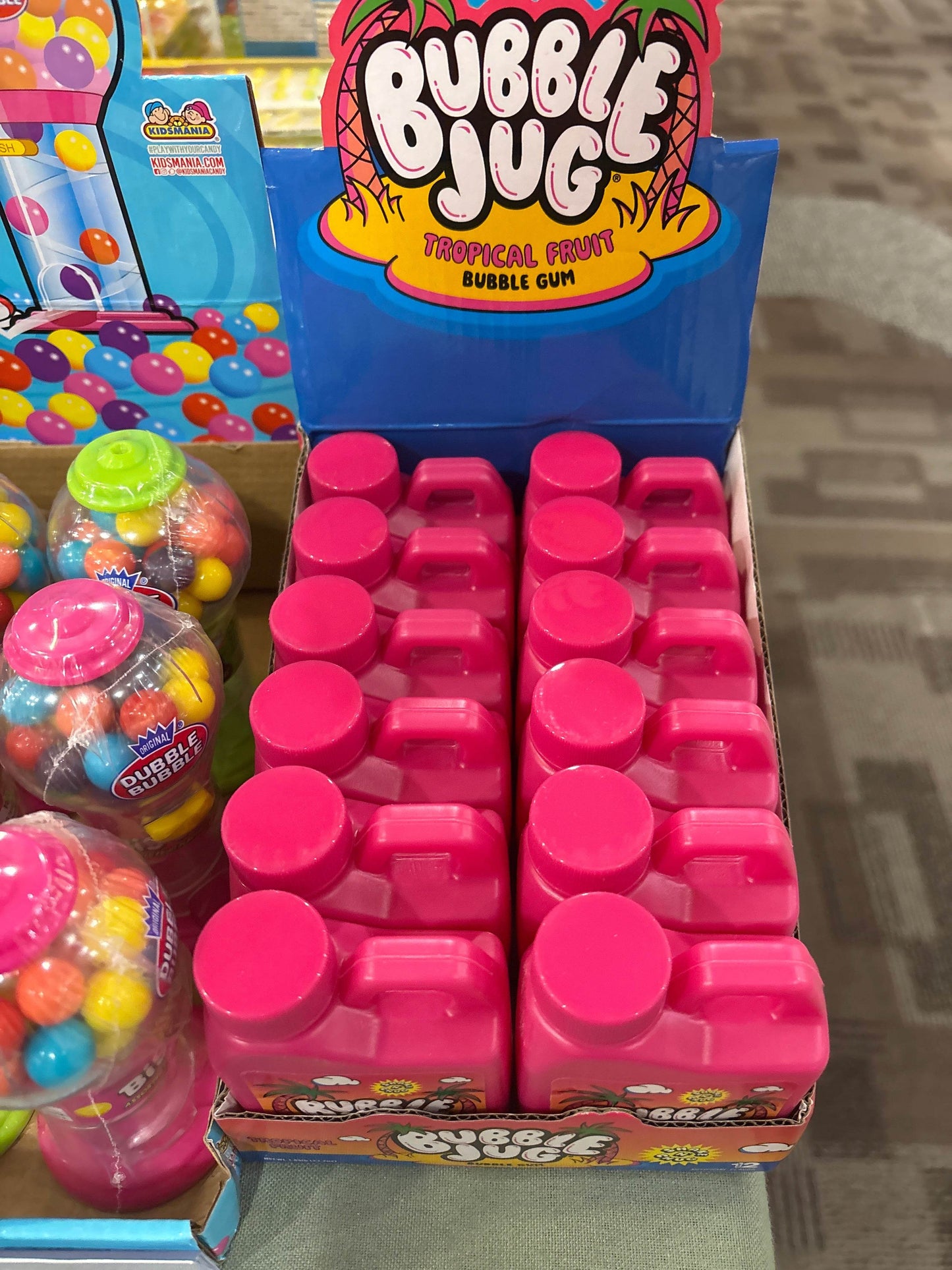 BUBBLE JUG TROPICAL FRUIT BUBBLE GUM 1.94 OZ - Nassau Candy