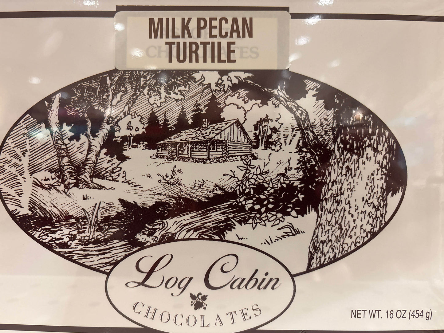 Log Cabin Chocolates - Turtile 16 oz - Log Cabin Chocolates