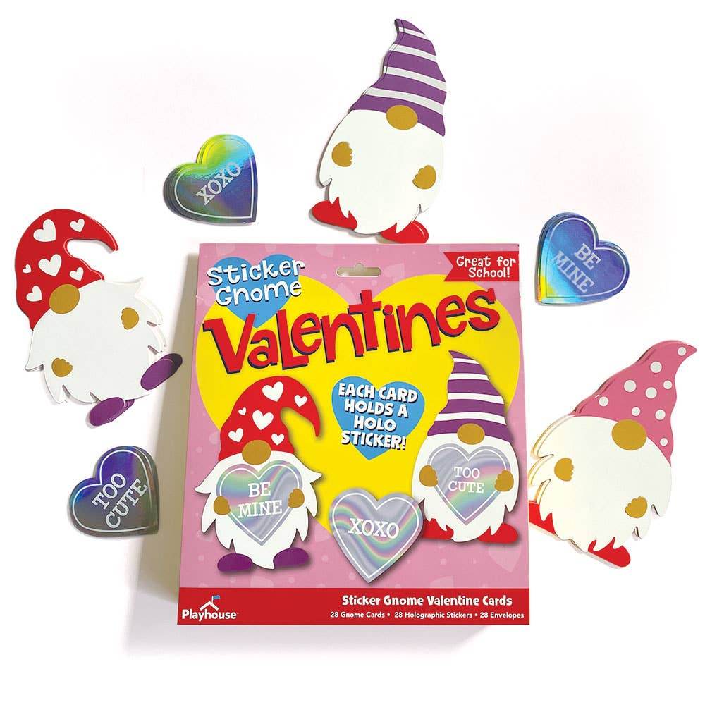 Paper House Productions - Gnome Holographic Classroom Pack Valentines - Paper House Productions