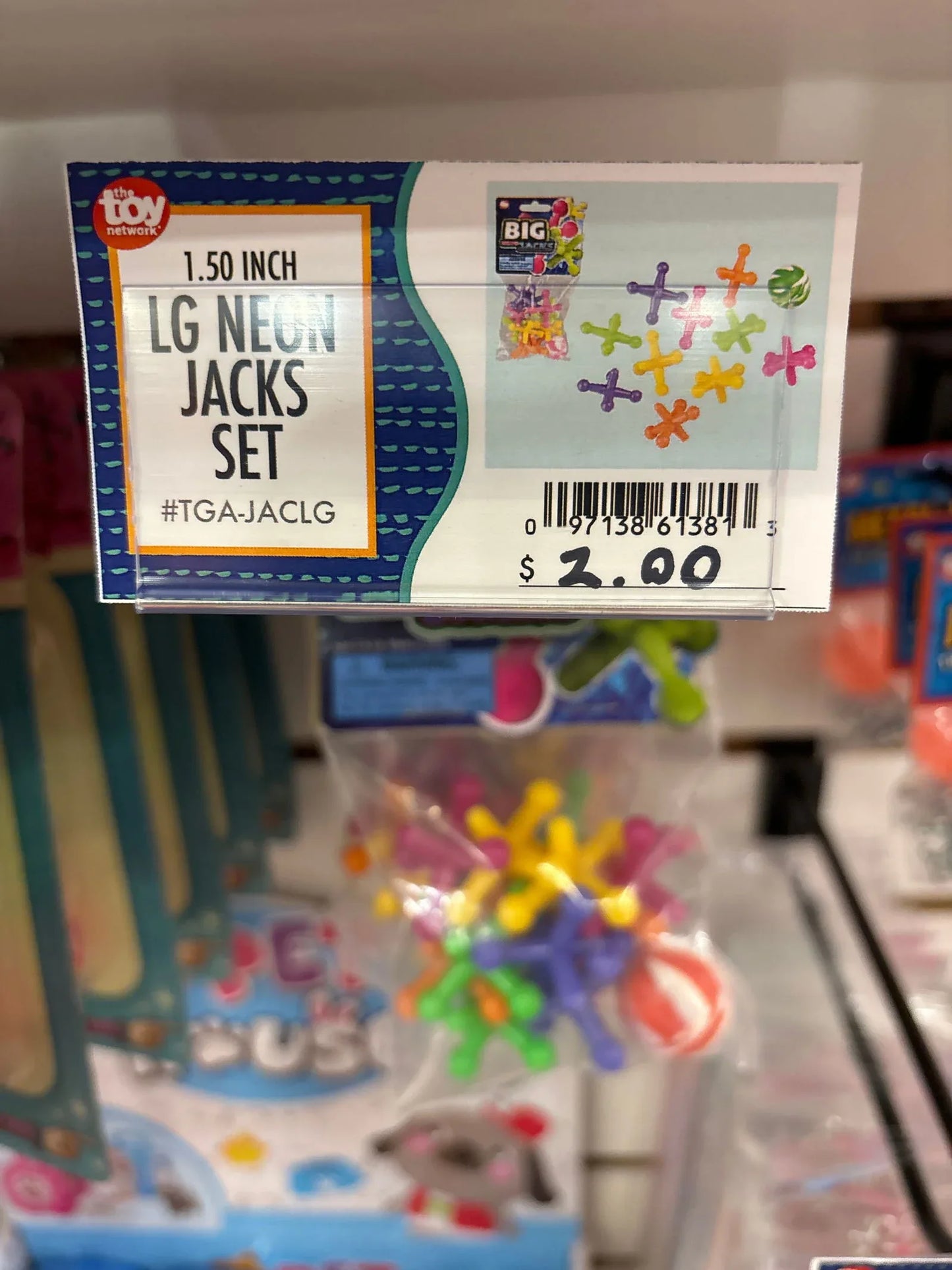 1.5" Large Neon Jacks Set - - The Puntique