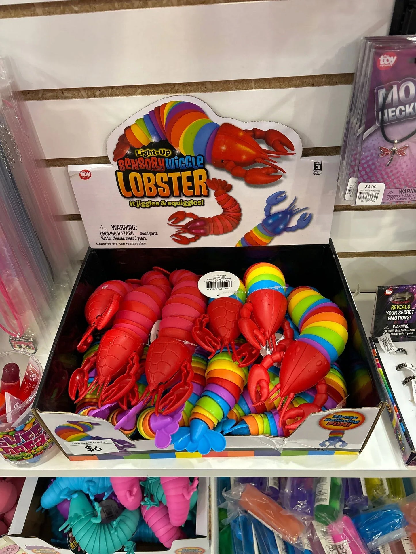 10" Light-Up Wiggle Sensory Lobster - - The Puntique