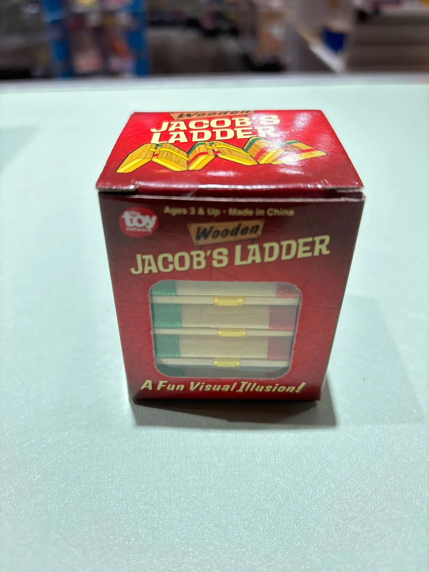 11.75" Wooden Jacob's Ladder Toy - - The Puntique