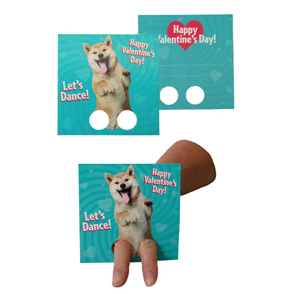 Paper House Productions - Dancing Animals Finger Puppet Valentines - Paper House Productions