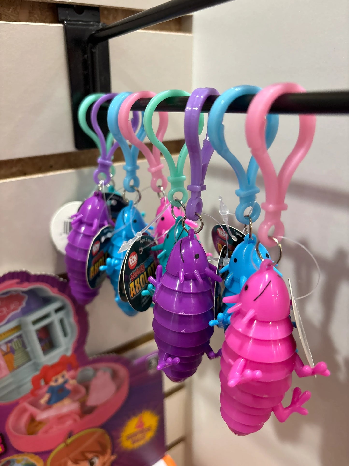 3" Mini Wiggle Axolotl Clip On - - The Puntique