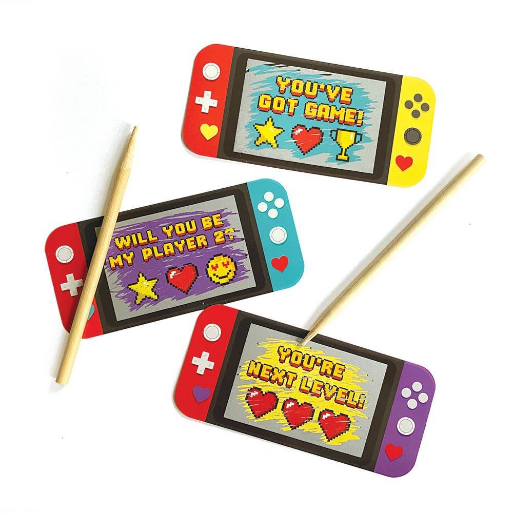 Paper House Productions - Video Game Scratch Off Valentines - Paper House Productions