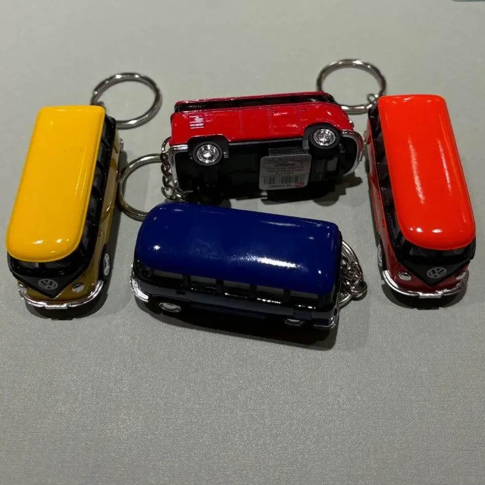 2.5” Diecast Pull Back 1962 VW Bus Keychain - - The Puntique