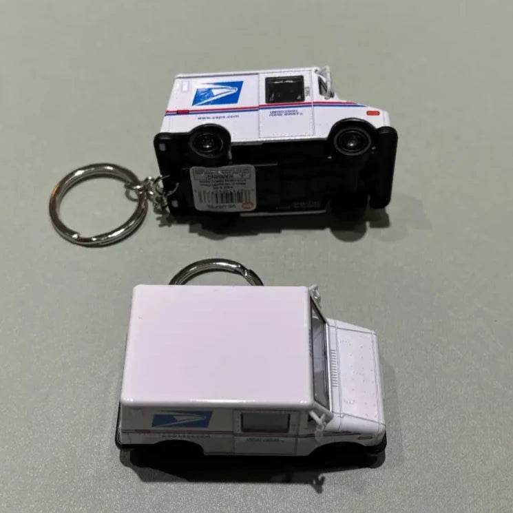 2.5” Diecast Pull Back Mini Postal Carrier Truck Keychain - The Toy Network