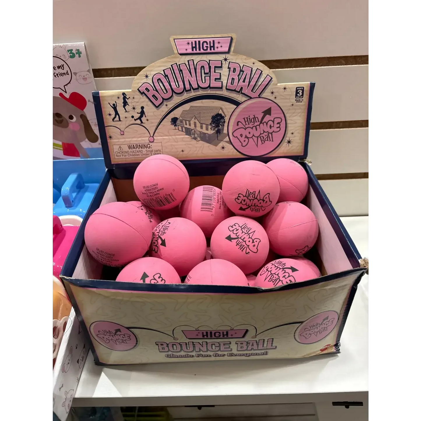 2.5" Rubber Pink High Bounce Ball - - The Puntique