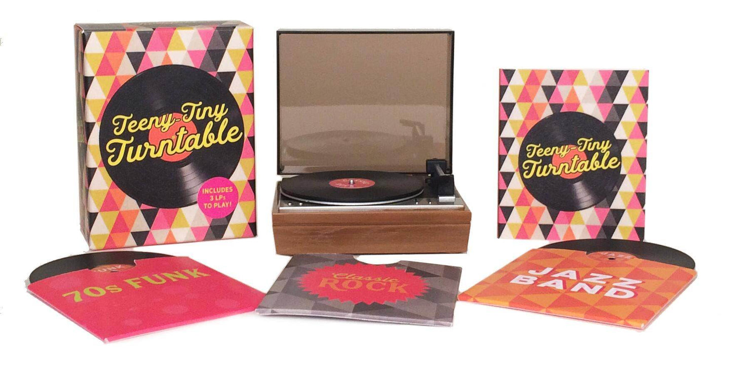 Teeny-Tiny Turntable: Includes 3 Mini-LPs To Play! - - The Puntique