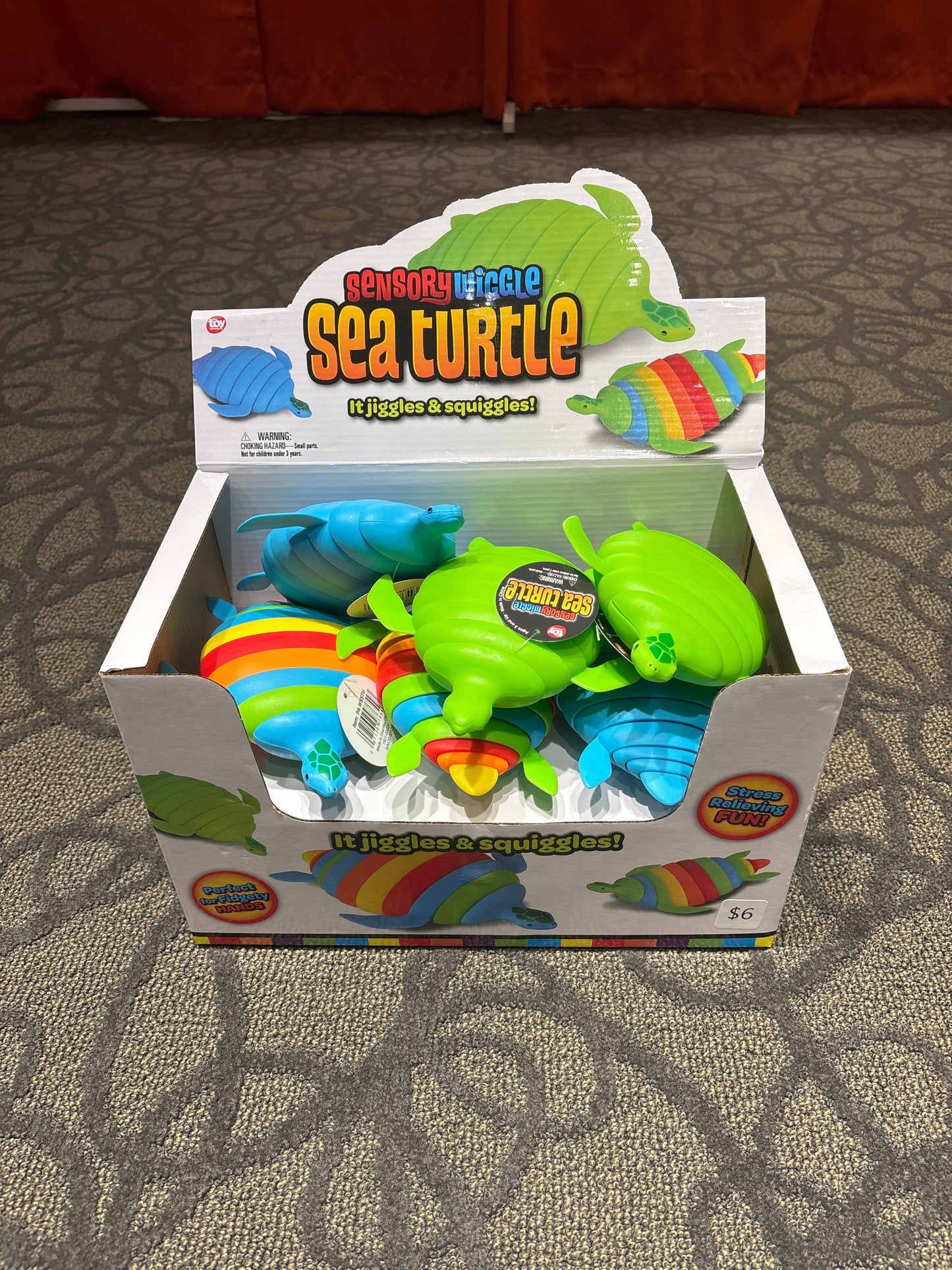7" WIGGLE SENSORY SEA TURTLE - - The Puntique