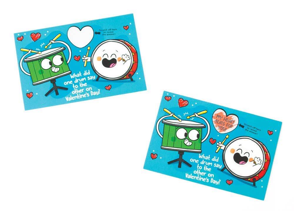 Paper House Productions - Scratch Off Jokes Valentines - Paper House Productions