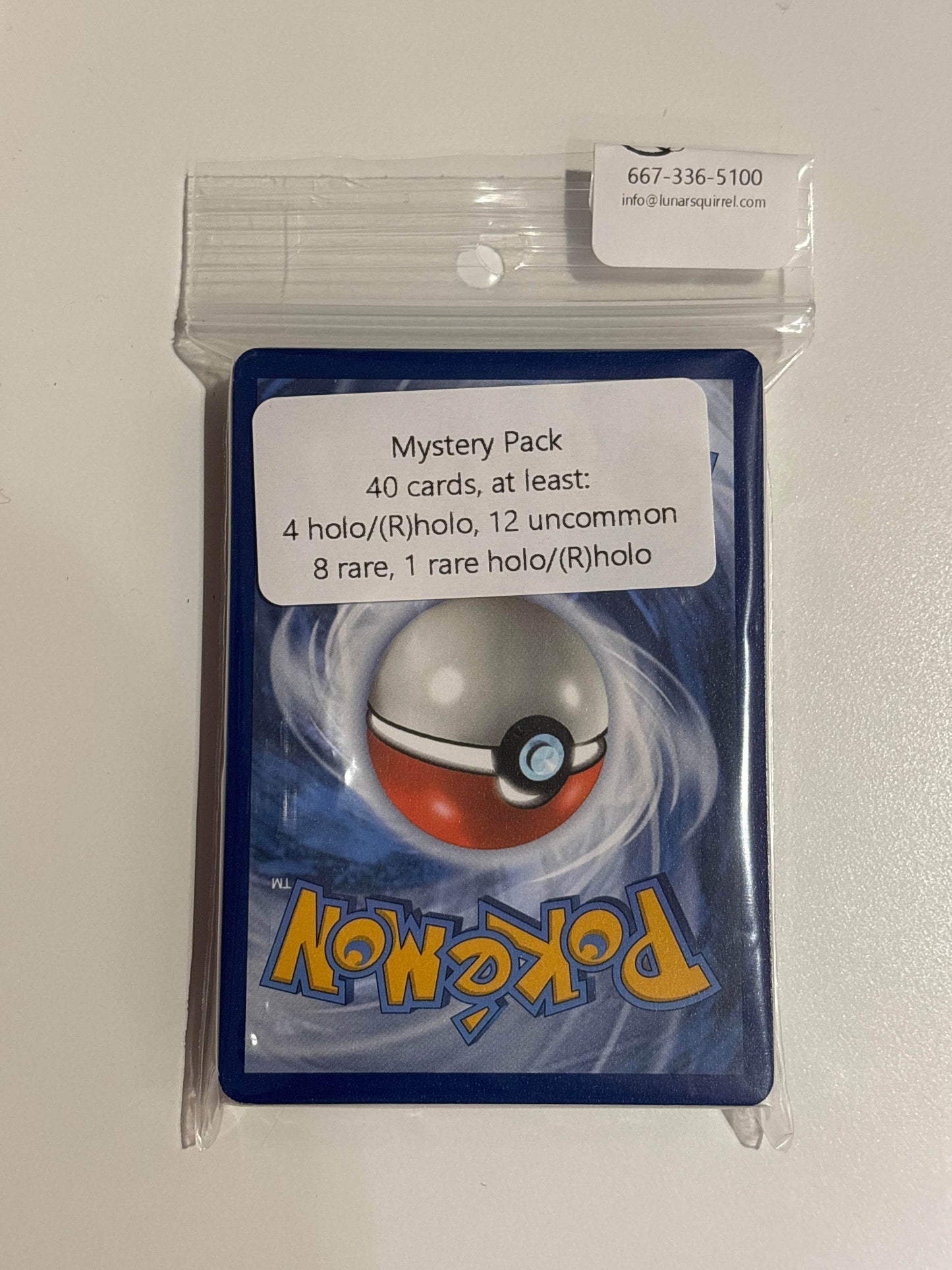 40 card mystery Pokémon pack - Lunar Squirrel's Puntique