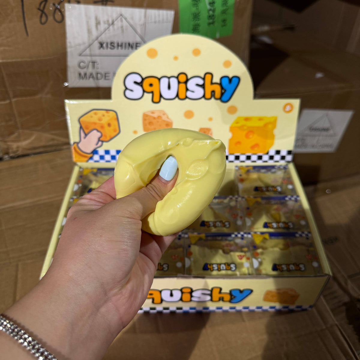 Coconut Oil Squishy Cheese Toy - - The Puntique