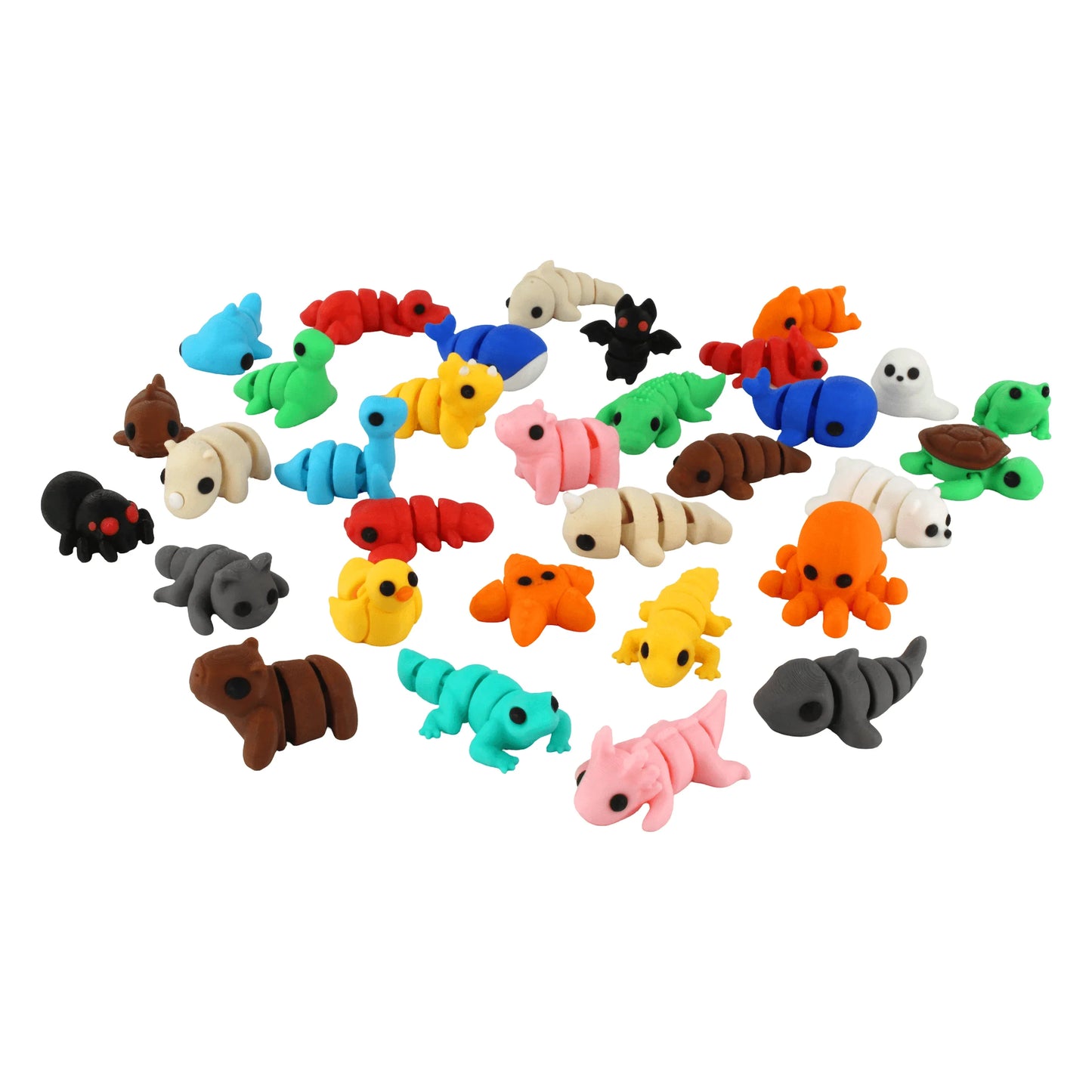 3D Printed Cute Articulated Animals – Mixed Pocket Pets - - The Puntique