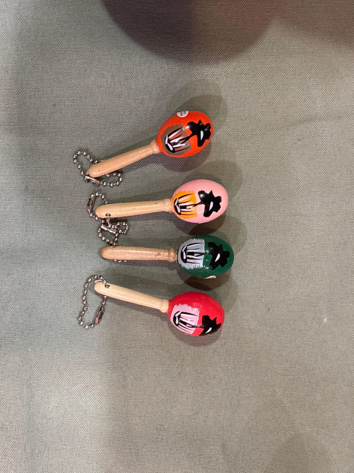 3" Mini Maraca Keychains - - The Puntique