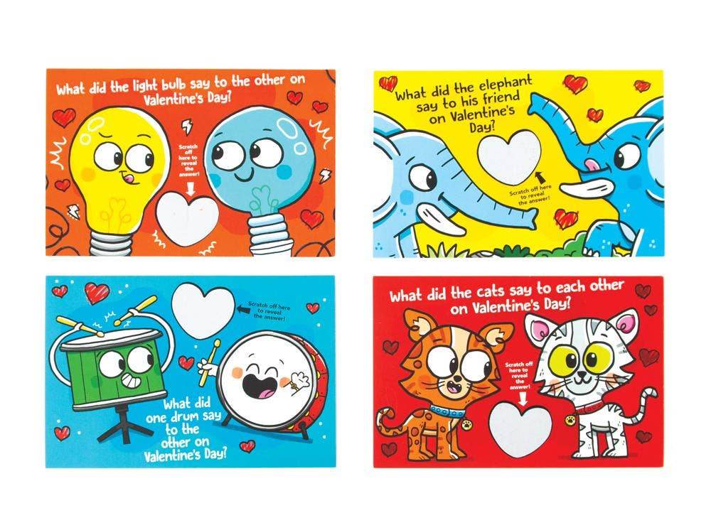 Paper House Productions - Scratch Off Jokes Valentines - Paper House Productions
