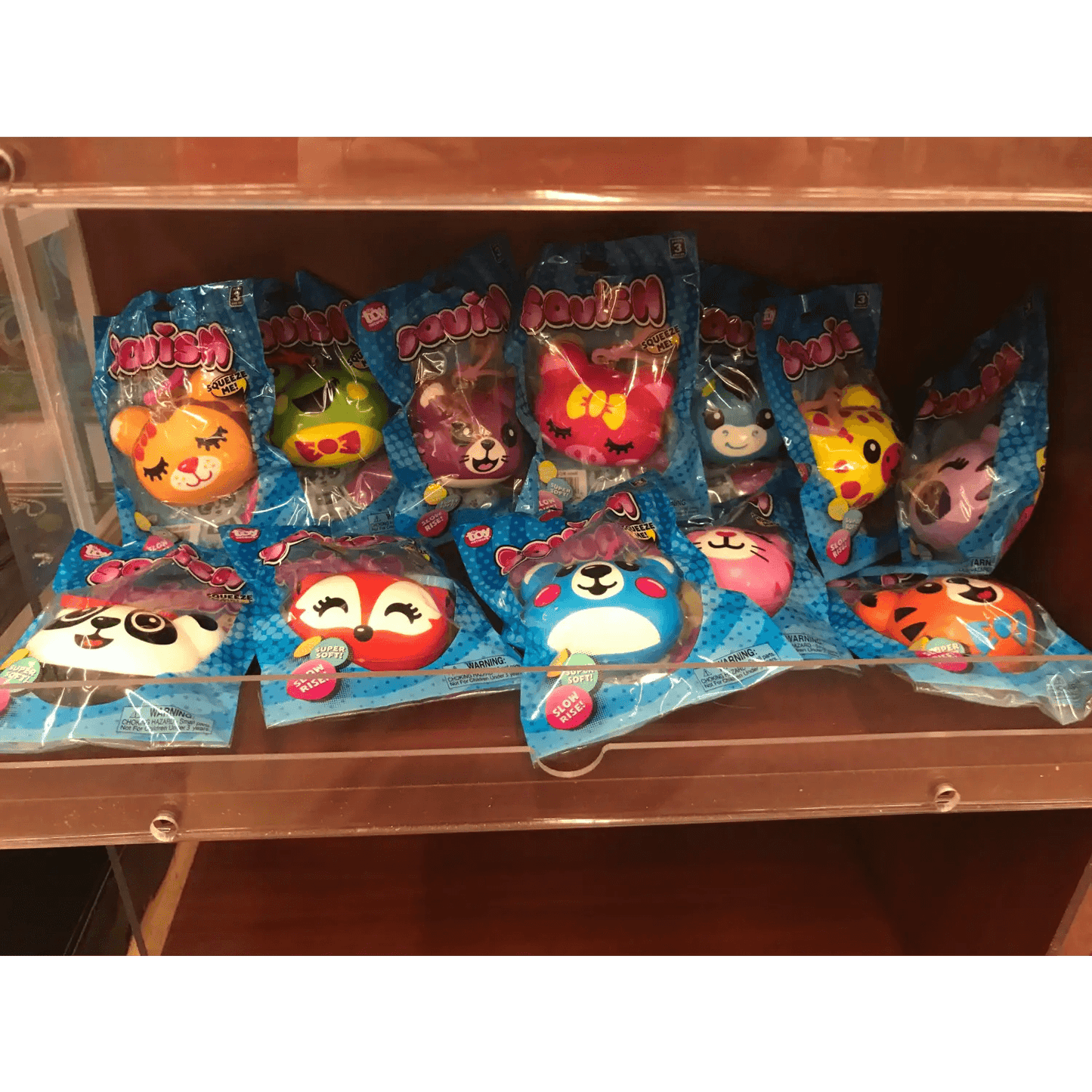 3in Squish Animal Backpack Clip (Random) - The Toy Network