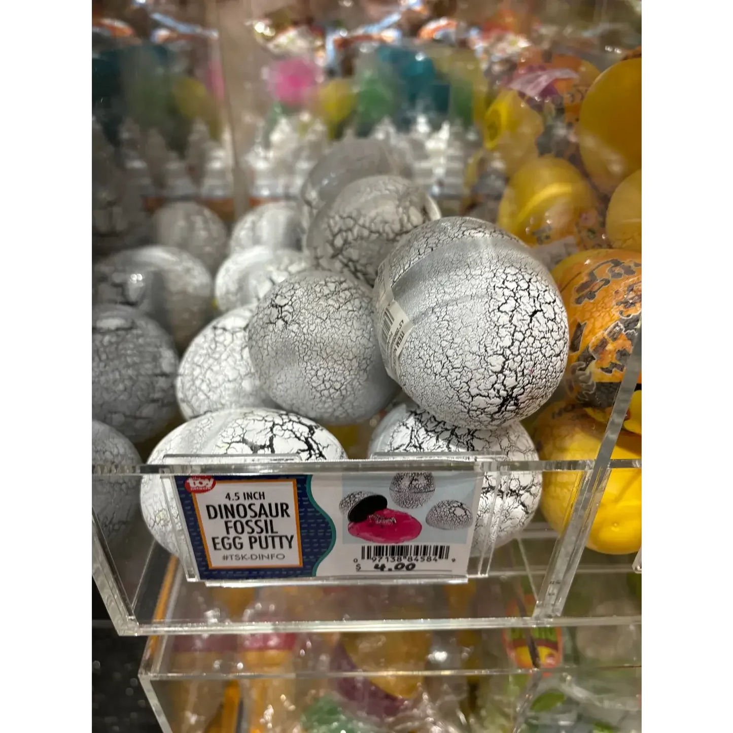 4.5" DINOSAUR FOSSIL EGG PUTTY - - The Puntique