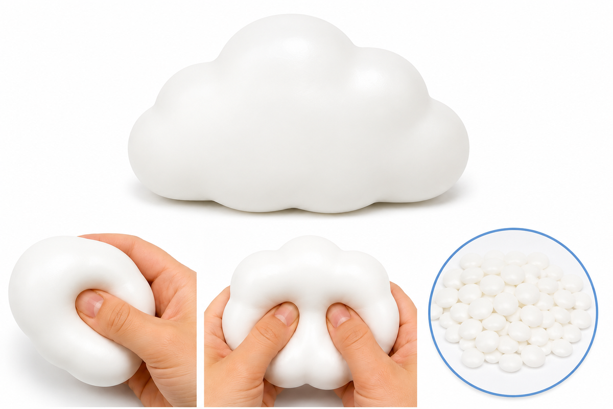 Plain White Cloud Crunchy Squishy