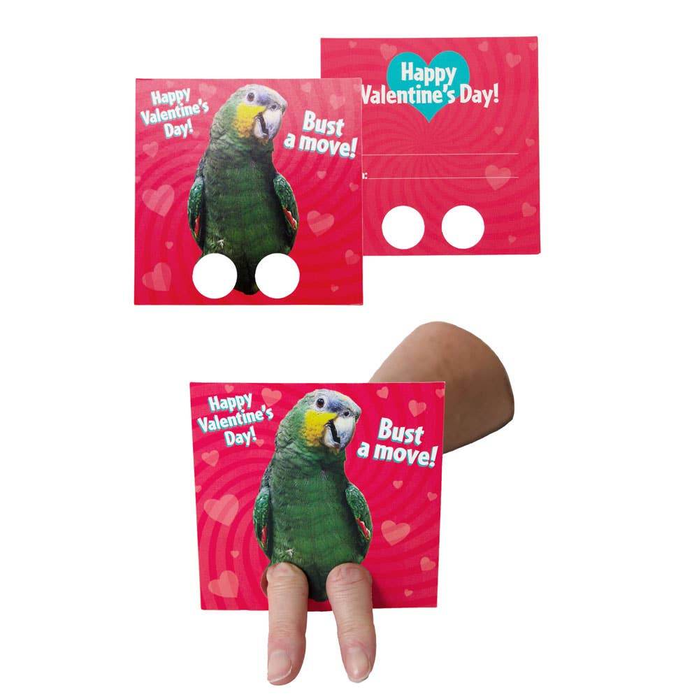 Paper House Productions - Dancing Animals Finger Puppet Valentines - Paper House Productions
