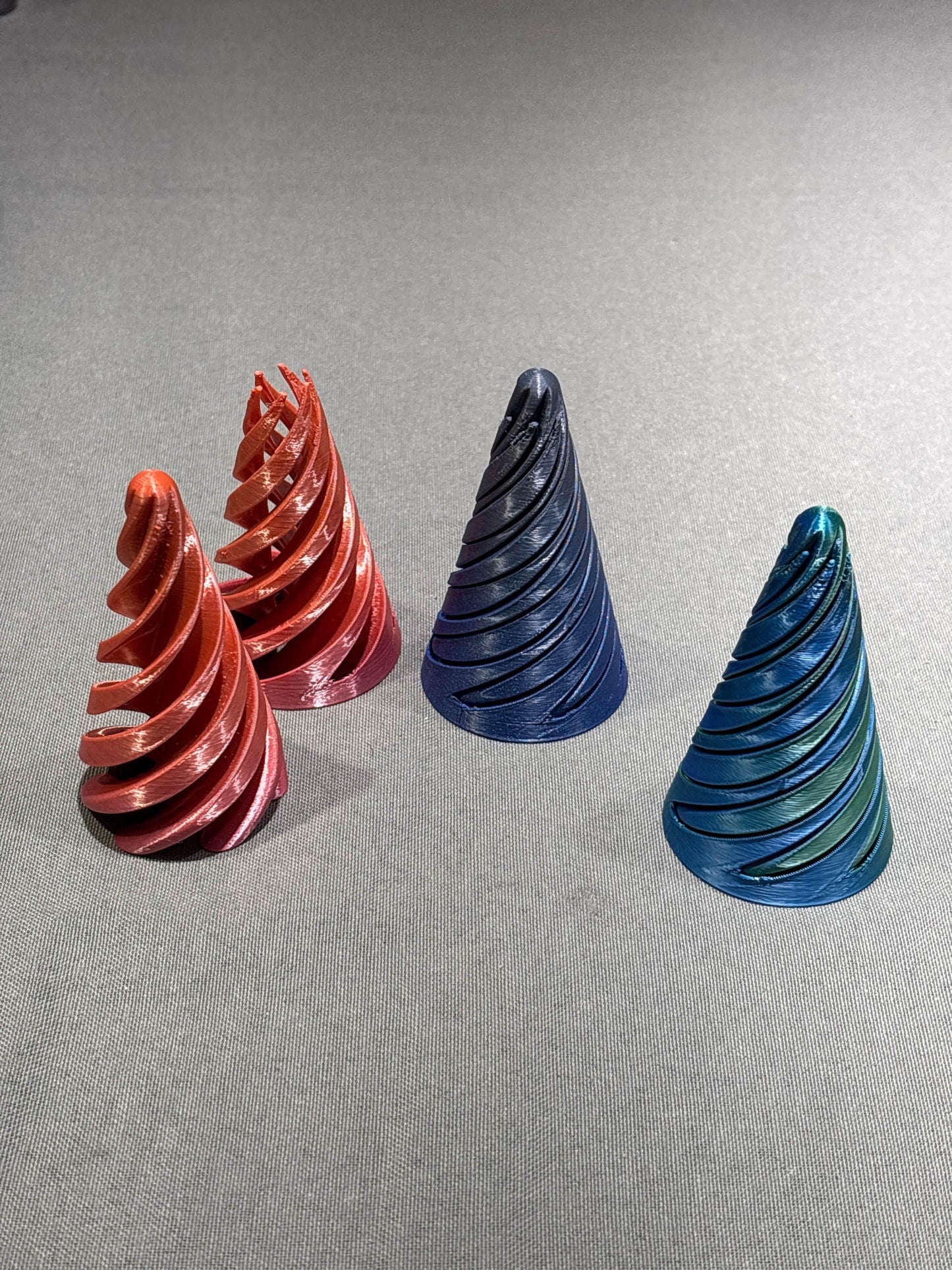 3” Telescoping 3D Printed Fidget Spiral Impossible Passthrough Triangle - - The Puntique