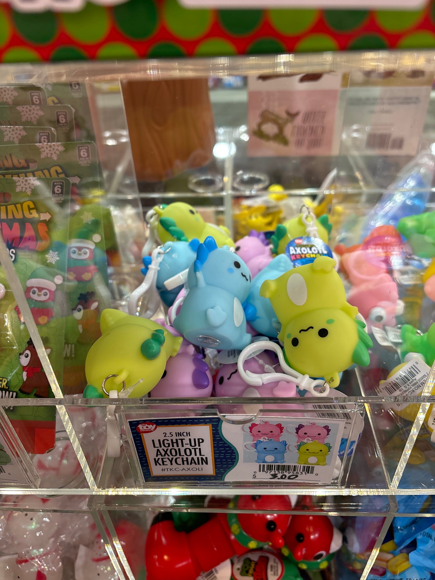 2.5" Light-Up Axolotl Keychain