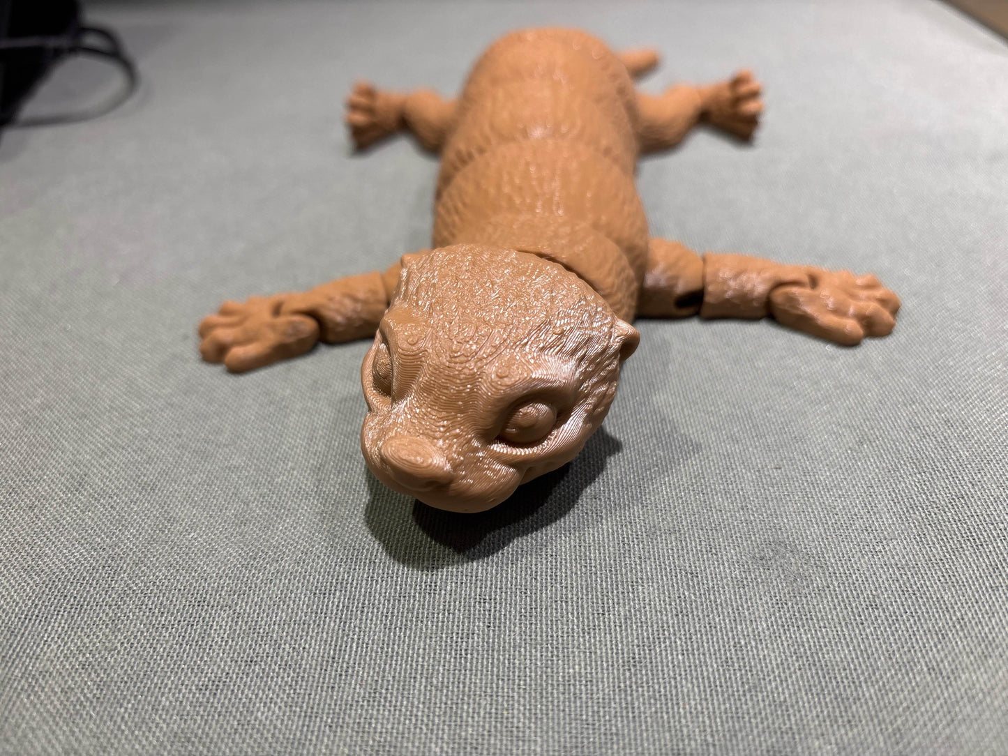 9” 3D printed articulated Otter - - The Puntique