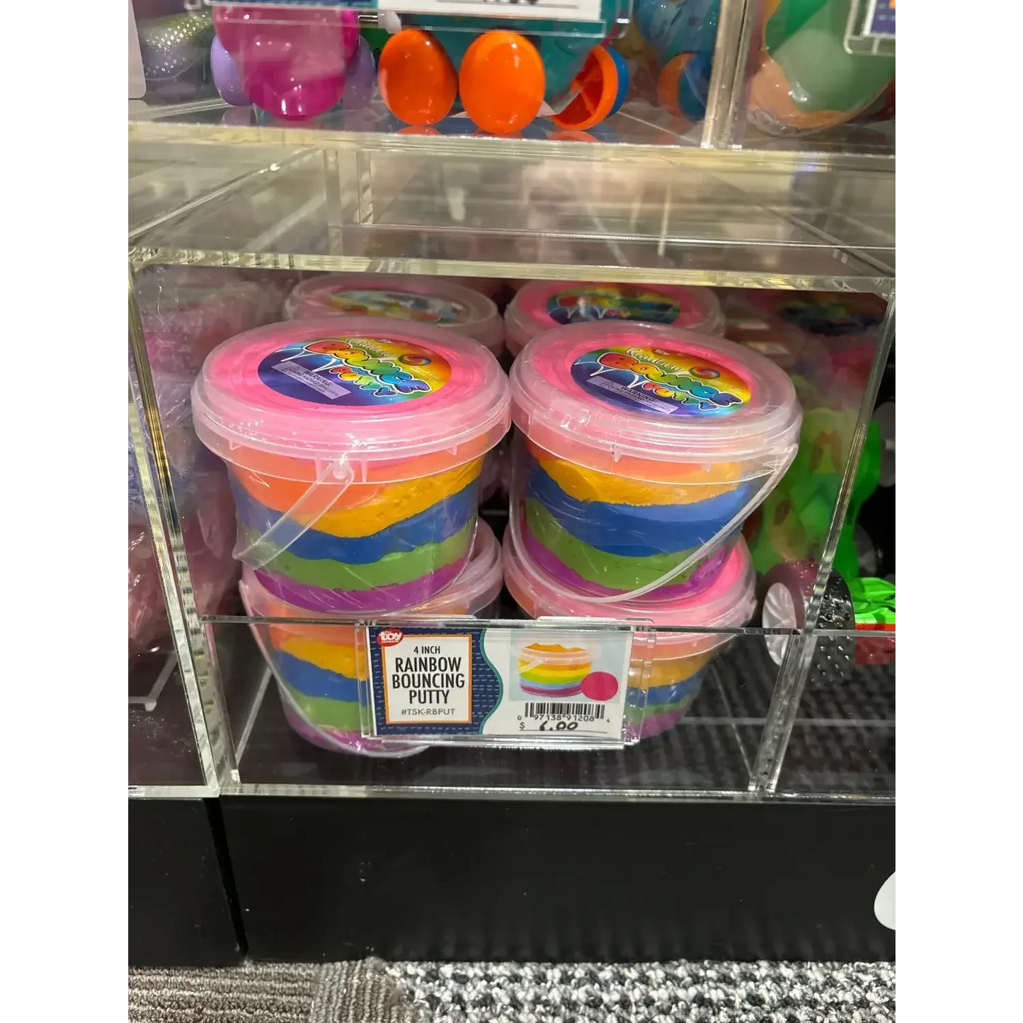 4" X 3" RAINBOW PUTTY - - The Puntique