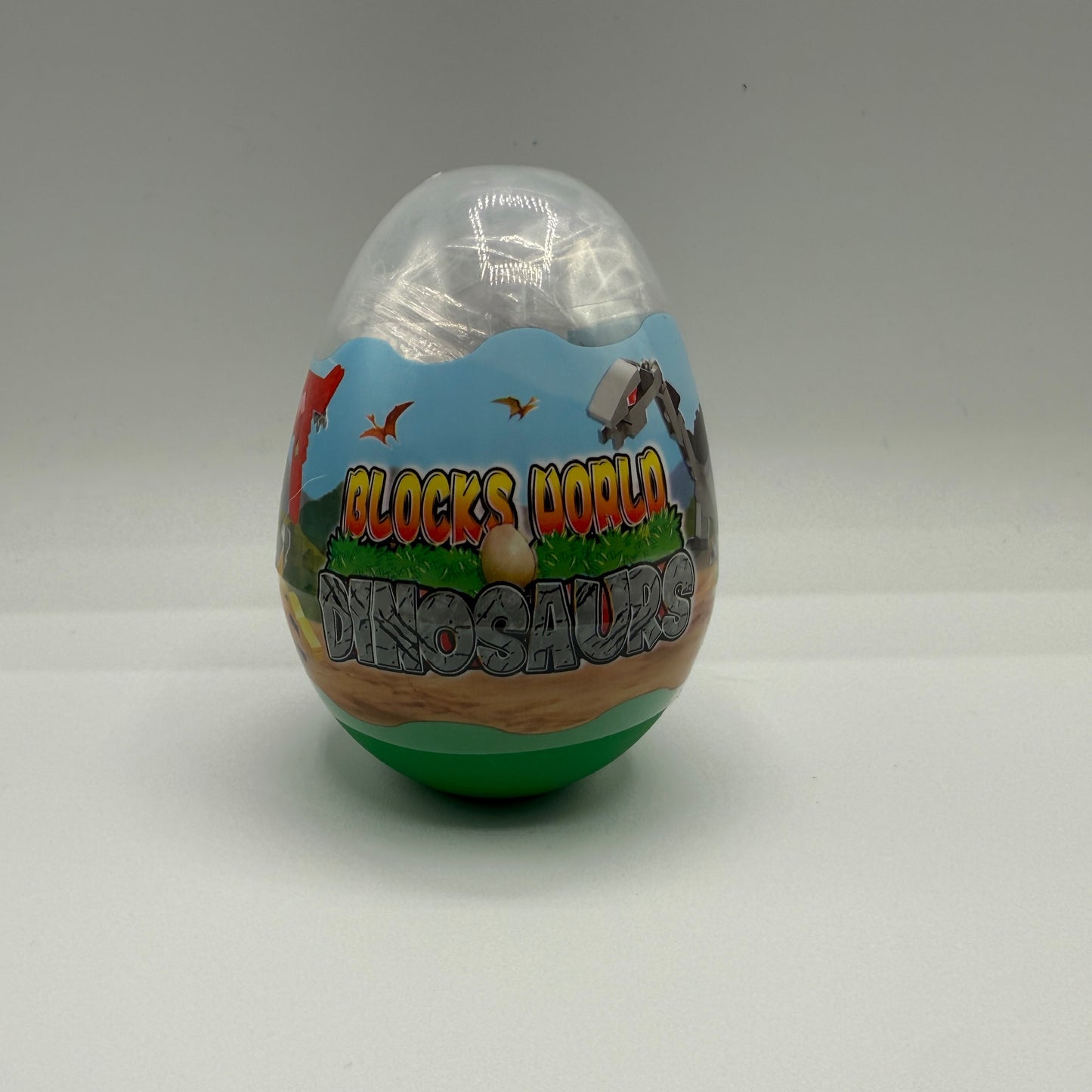 3" DINOSAUR BUILDING BLOCK EGG - - The Puntique