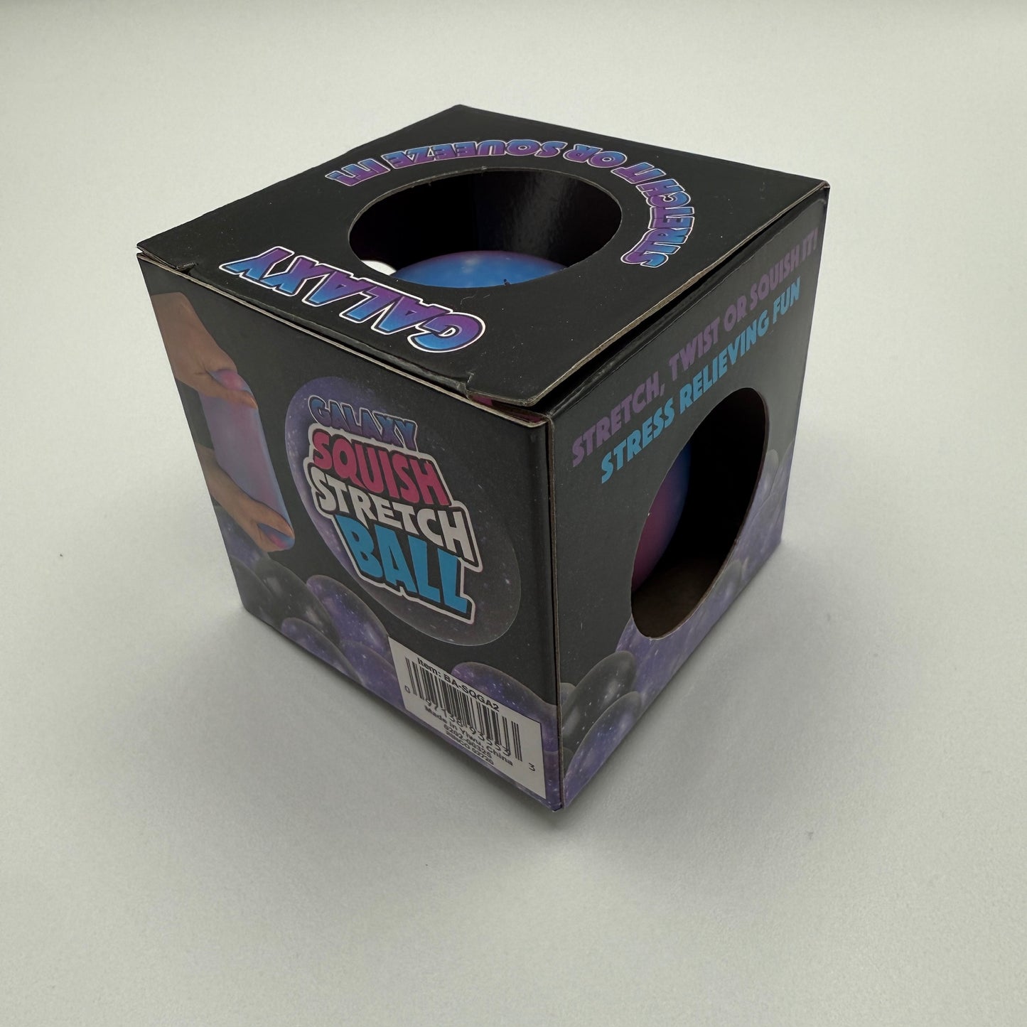 2.5" SQUISH & STRETCH GALAXY GUMMI BALL - - The Puntique
