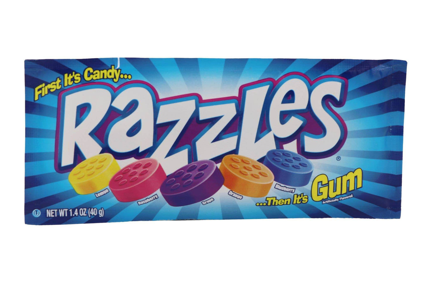 Razzles Candy Plain, 24ct - Grandpa Joe's Candy Shop