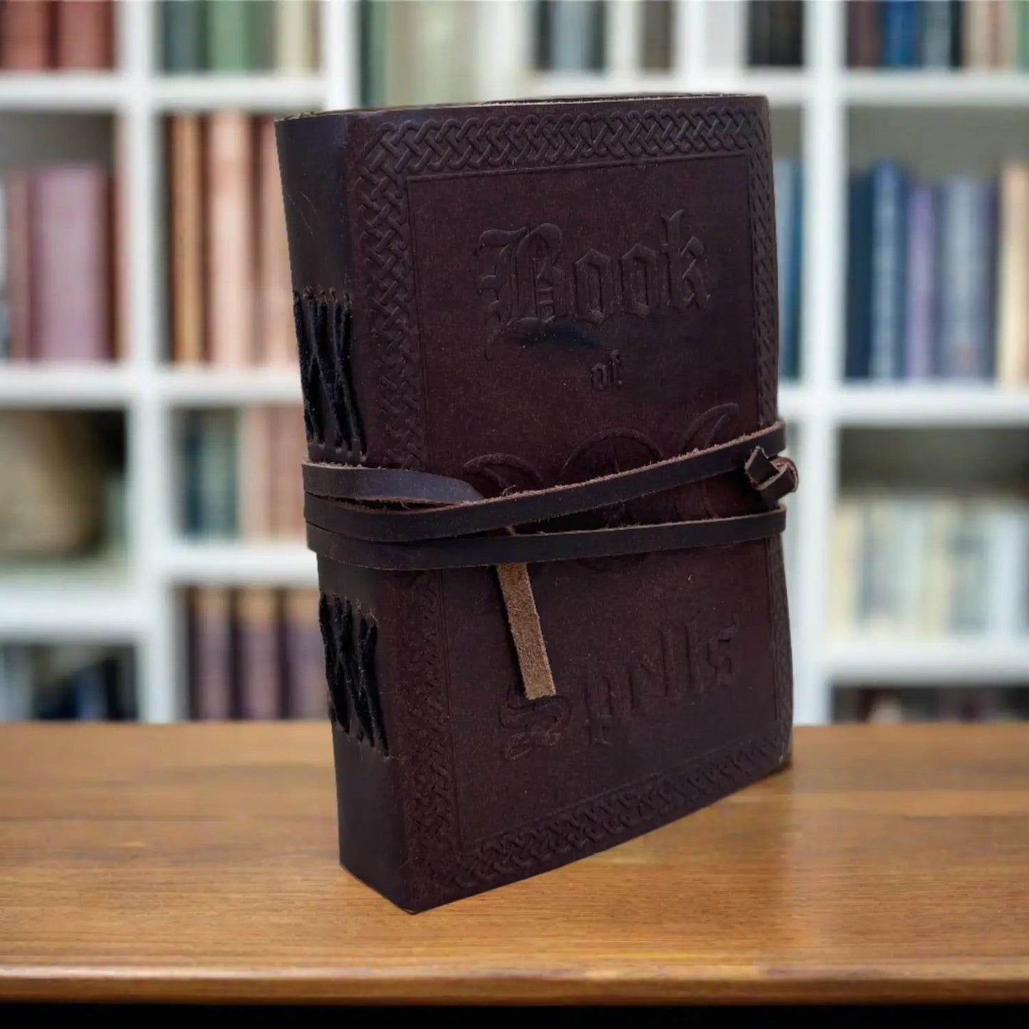5in x 7in Leather Journal ’Book of Spells’ - szco