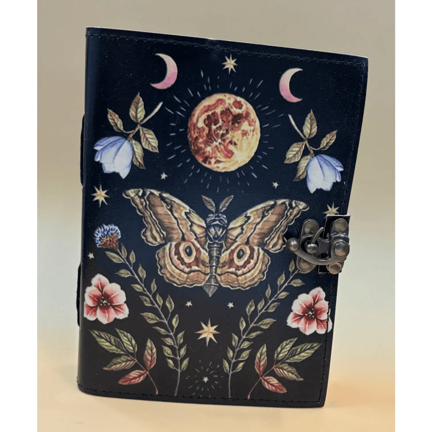 5in x 7in Leather Journal ’Lunar Moth’ - szco