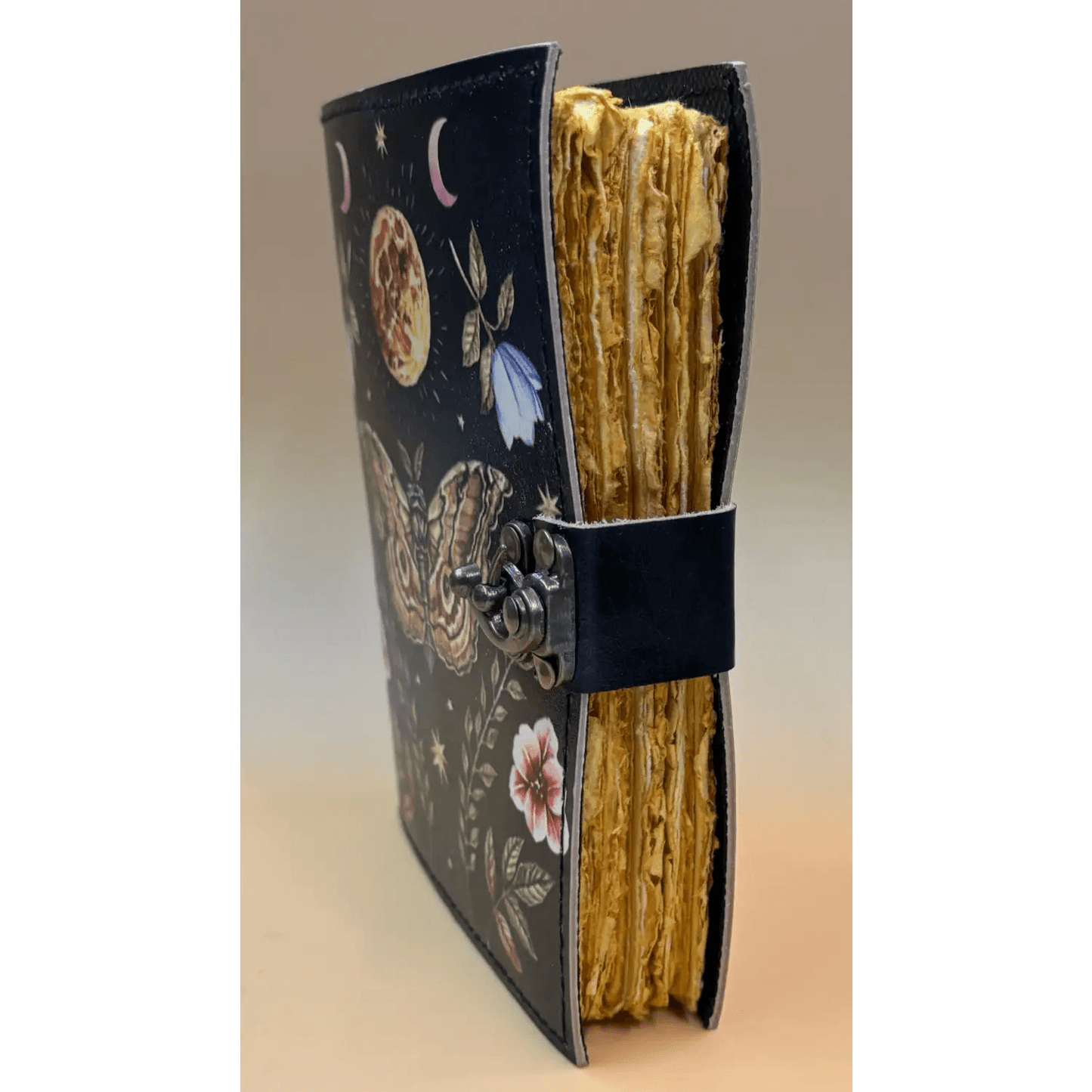 5in x 7in Leather Journal ’Lunar Moth’ - szco