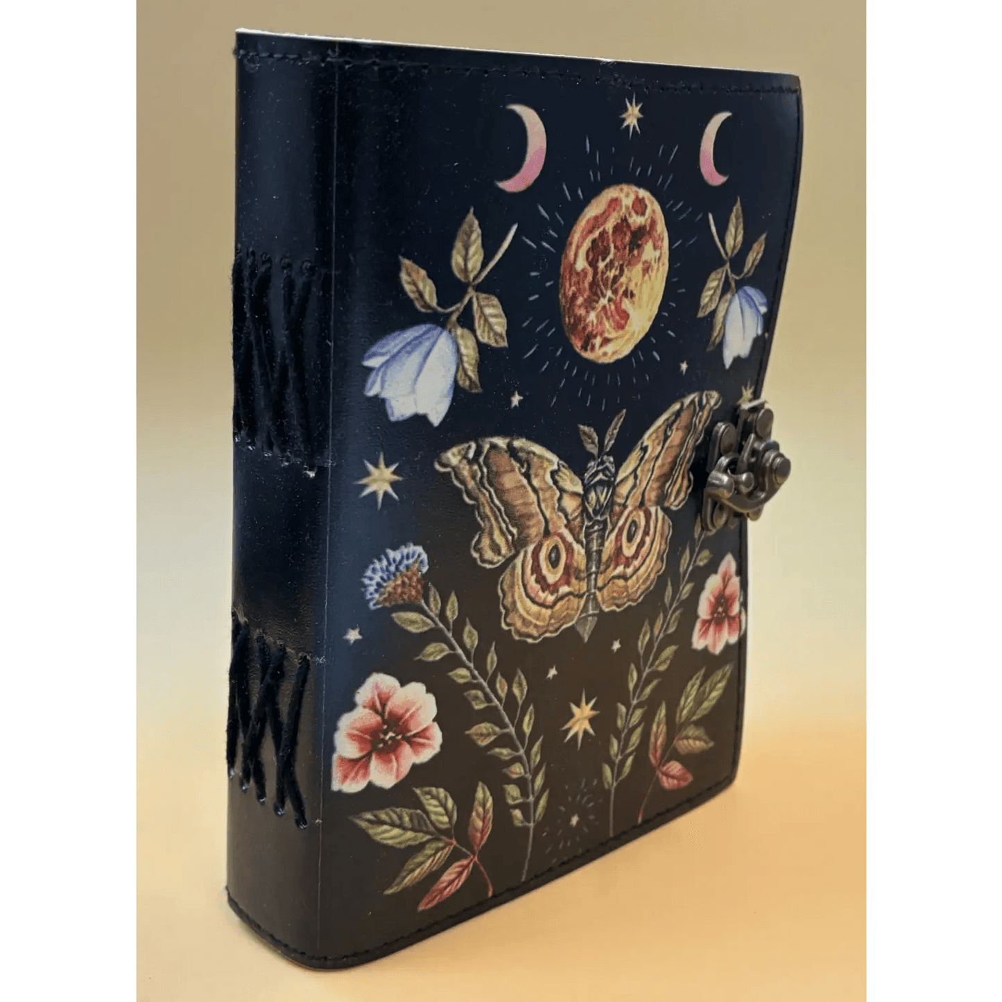5in x 7in Leather Journal ’Lunar Moth’ - szco