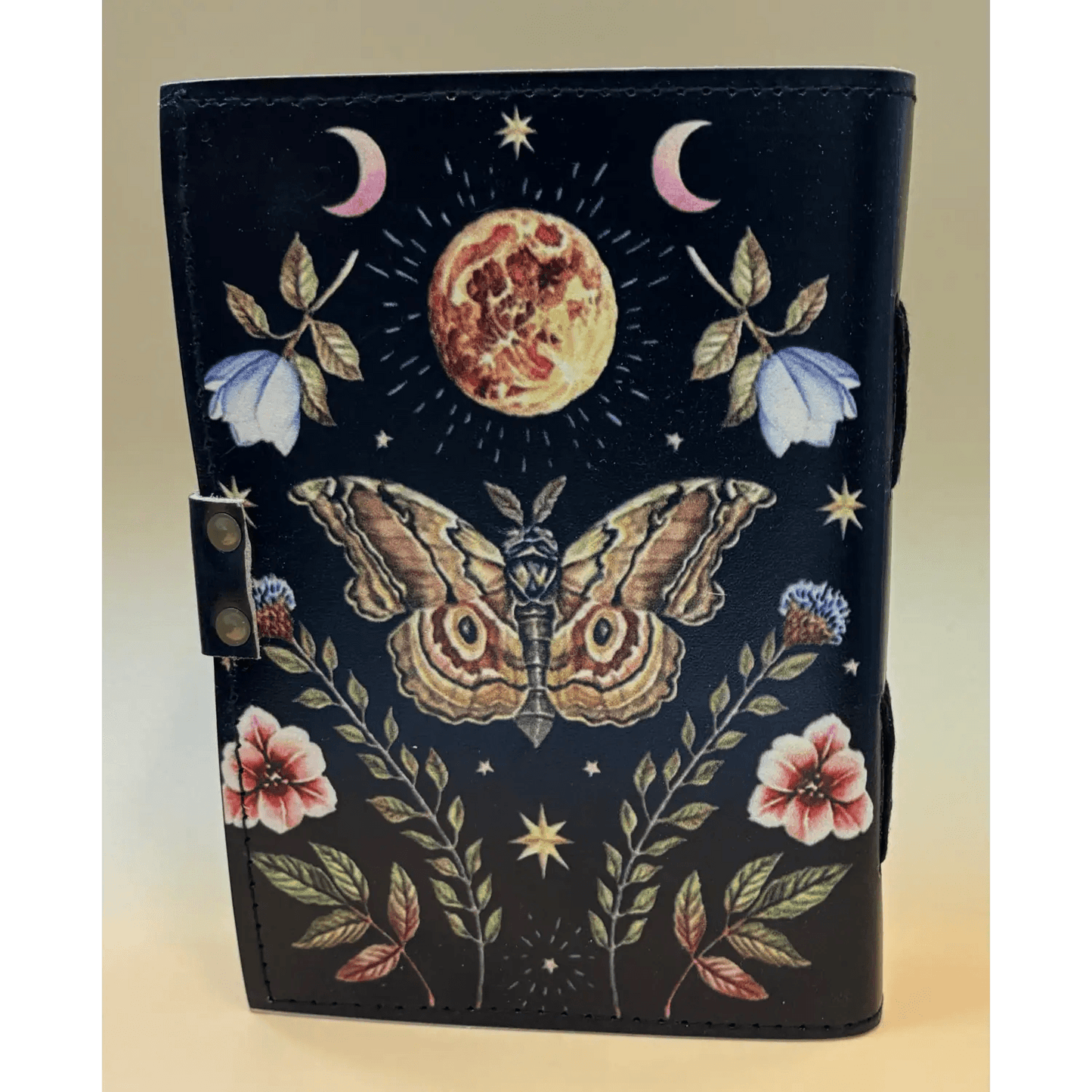 5in x 7in Leather Journal ’Lunar Moth’ - szco
