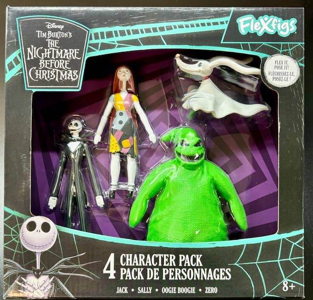 FLEXFIGS BENDABLES- NIGHTMARE BEFORE CHRISTMAS 4 PACK - - The Puntique