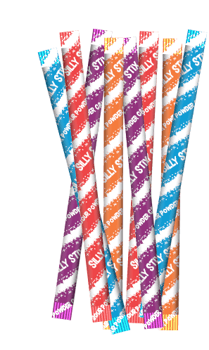 World's Silly Stix (pixy stix), 2.75oz Peg Bag - Grandpa Joe's Candy Shop
