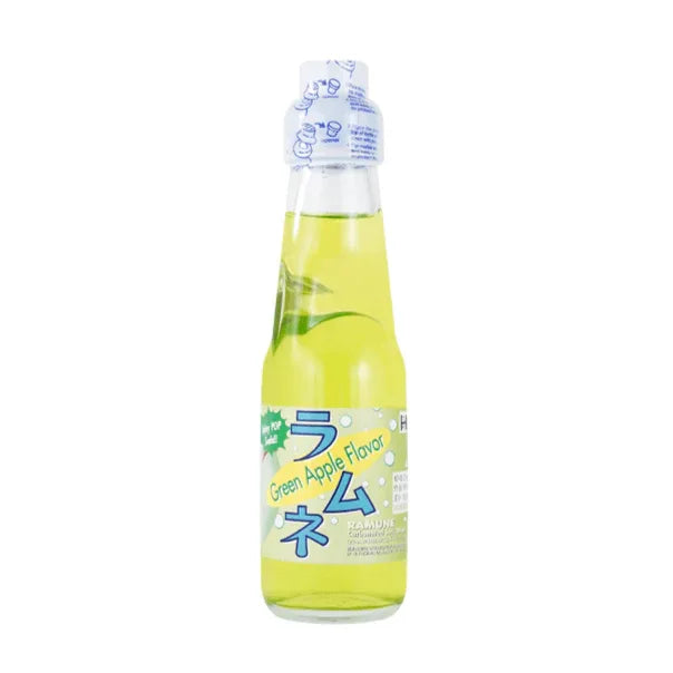 Fuji Soda (Ramune) Green Apple 200ml (Japan) - - The Puntique