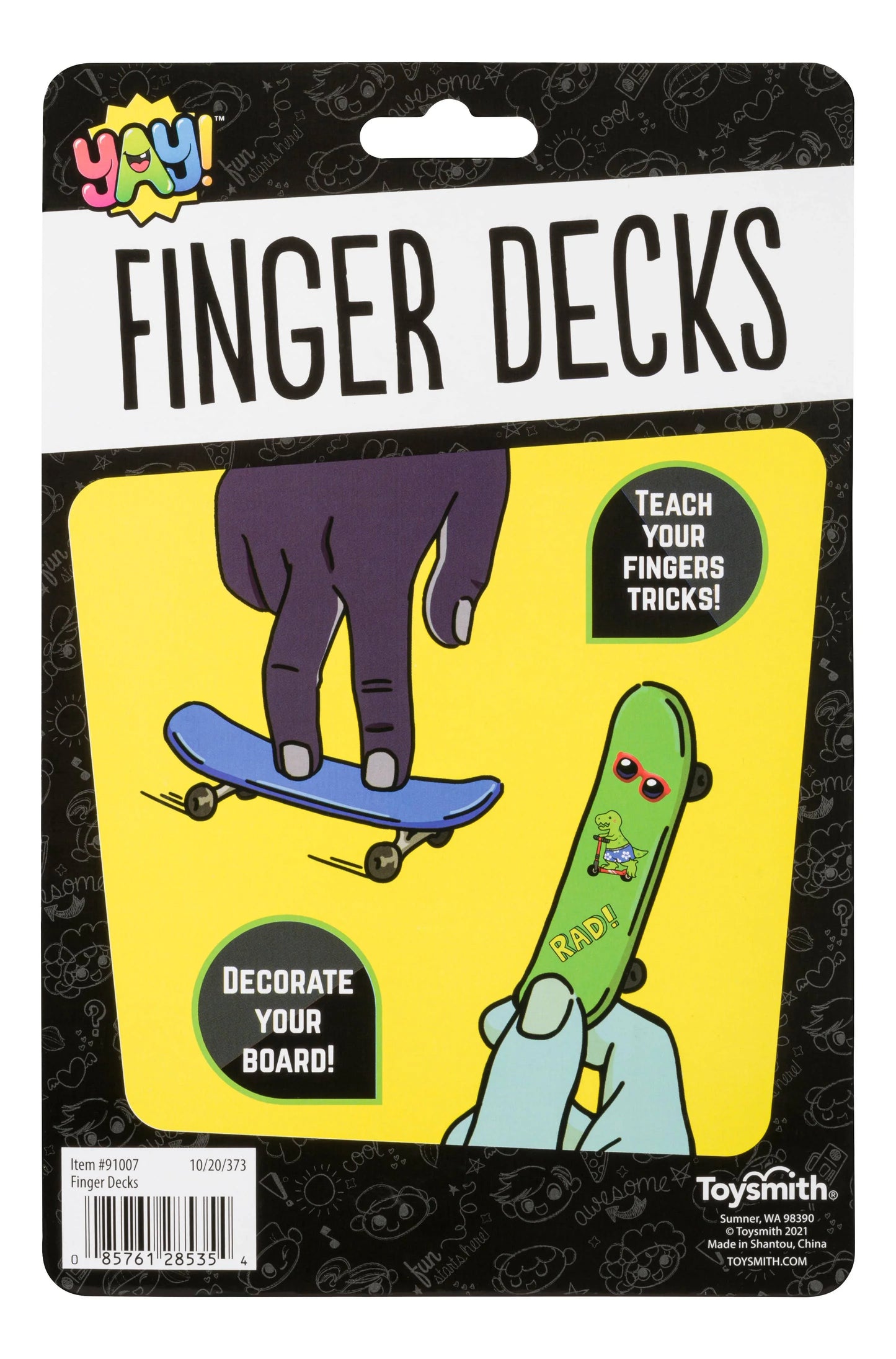 Yay! Finger Decks (Skateboards) Fun Kit, Decorate And Play - - The Puntique
