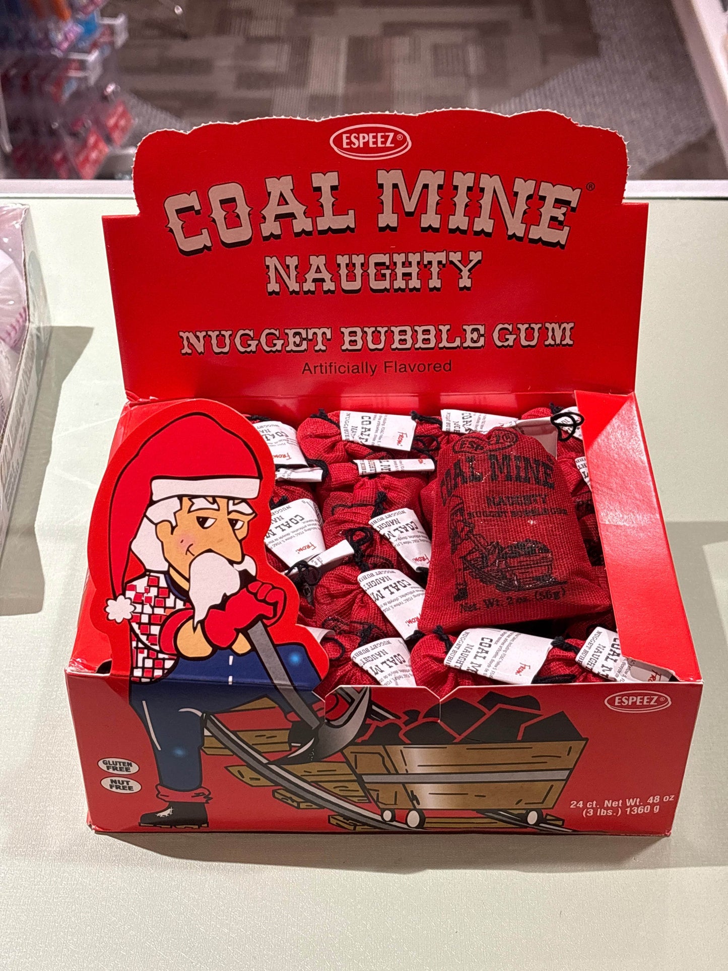 Coal Mine Naughty Nugget Bubble Gum - Nassau Candy
