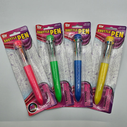 6.5” 10 Color Shuttle Pen