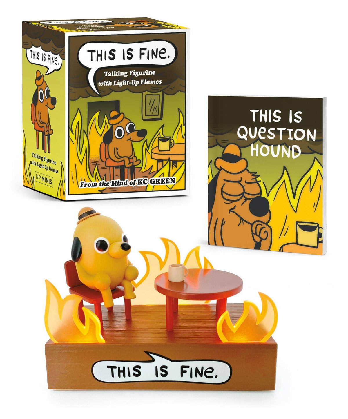 This Is Fine Talking Figurine: With Light And Sound! - - The Puntique