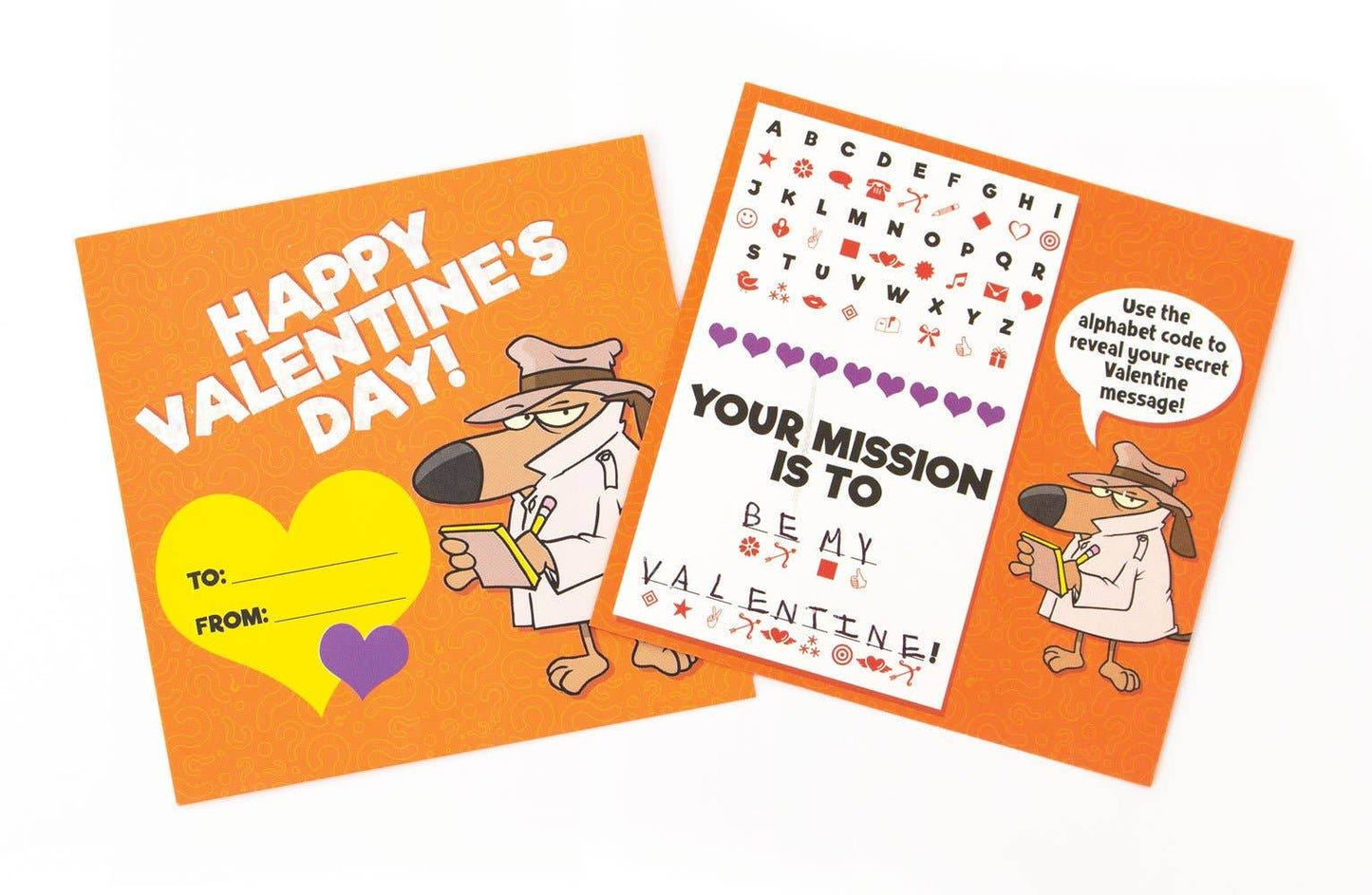 Paper House Productions - Secret Agent Decoder Valentines - Paper House Productions