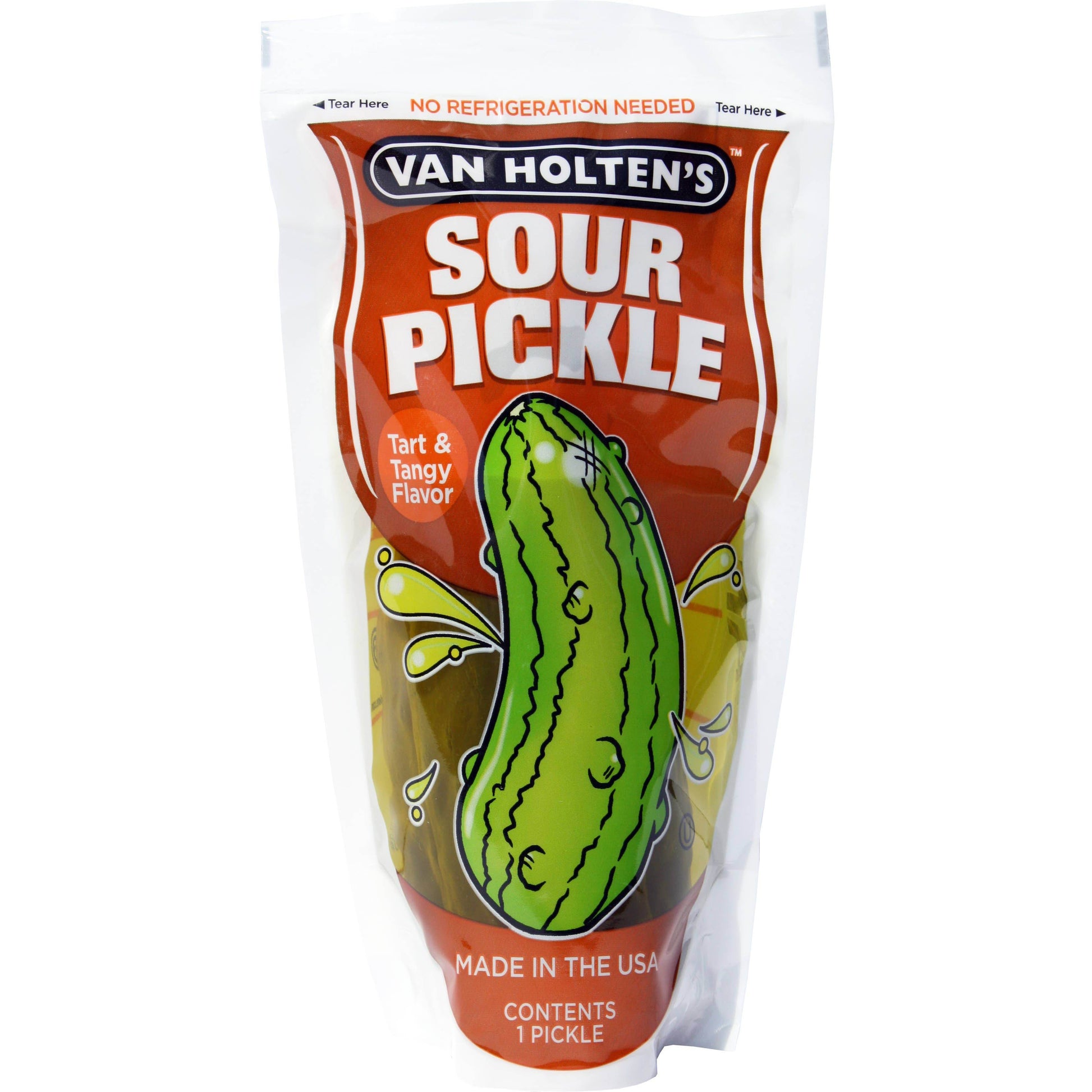 Van Holten's Large Sour Pickle Pouch - Grandpa Joe's Candy Shop
