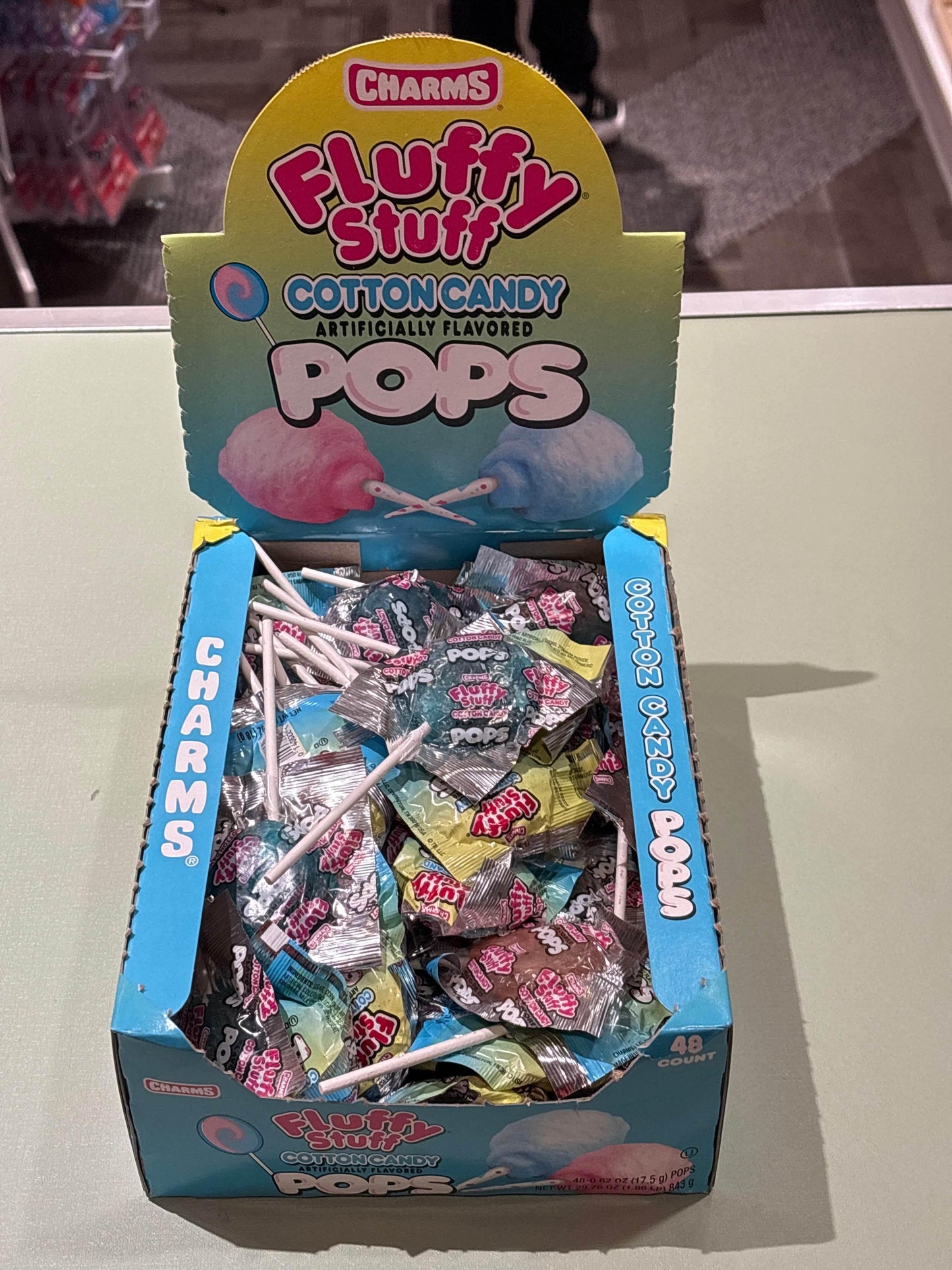 Charms Fluffy Stuff Cotton Candy Pops - - The Puntique