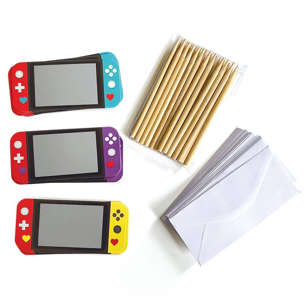 Paper House Productions - Video Game Scratch Off Valentines - Paper House Productions